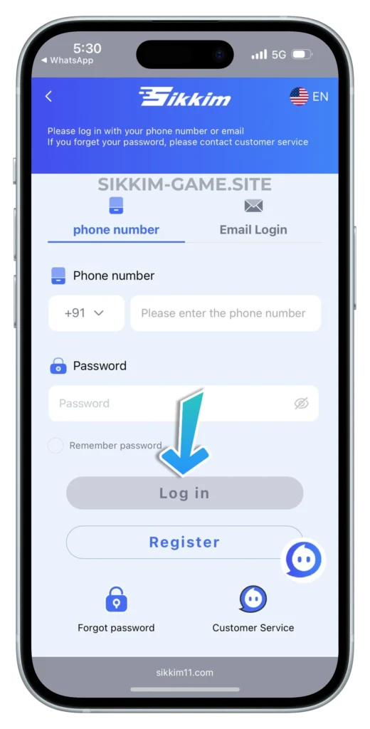 sikkim-login